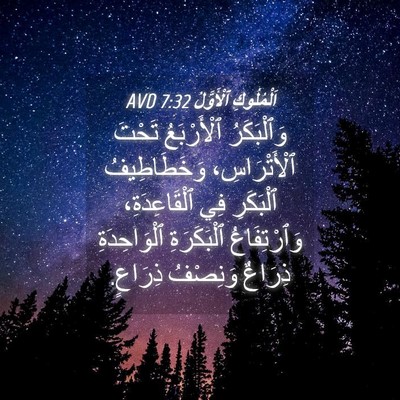 Picture 04 - اَلْمُلُوكِ ٱلْأَوَّلُ 7:32 AVD - وَٱلْبَكَرُ ٱلْأَرْبَعُ - Bible Verse Picture