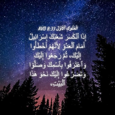 Picture 04 - اَلْمُلُوكِ ٱلْأَوَّلُ 8:33 AVD - إِذَا ٱنْكَسَرَ شَعْبُكَ - Bible Verse Picture