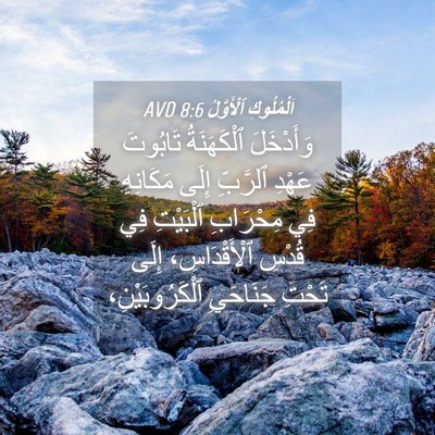 Picture 04 - اَلْمُلُوكِ ٱلْأَوَّلُ 8:6 AVD - وَأَدْخَلَ ٱلْكَهَنَةُ - Bible Verse Picture