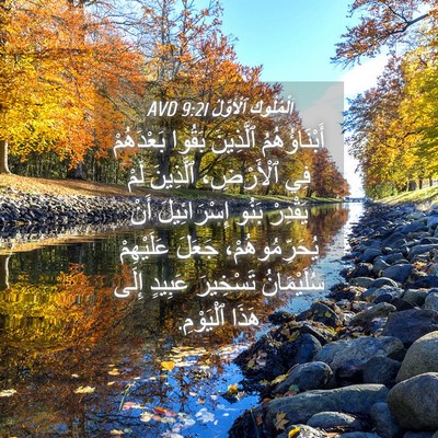 Picture 04 - اَلْمُلُوكِ ٱلْأَوَّلُ 9:21 AVD - أَبْنَاؤُهُمُ ٱلَّذِينَ - Bible Verse Picture