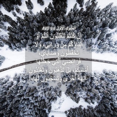Picture 04 - اَلْمُلُوكِ ٱلْأَوَّلُ 9:6 AVD - إِنْ كُنْتُمْ - Bible Verse Picture