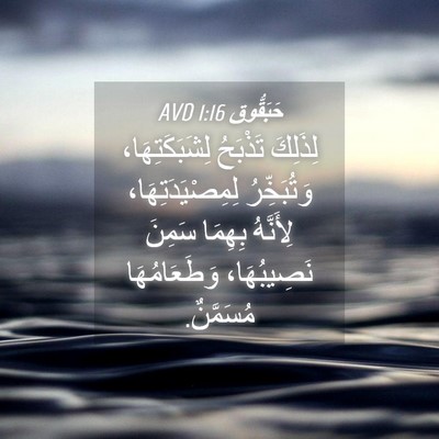 Picture 04 - حَبَقُّوق 1:16 AVD - لِذَلِكَ تَذْبَحُ - Bible Verse Picture