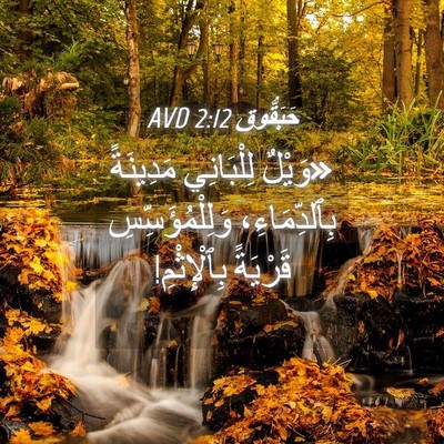 Picture 04 - حَبَقُّوق 2:12 AVD - «وَيْلٌ لِلْبَانِي - Bible Verse Picture