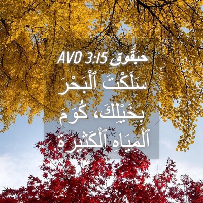 Picture 04 - حَبَقُّوق 3:15 AVD - سَلَكْتَ ٱلْبَحْرَ - Bible Verse Picture