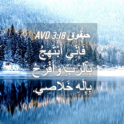 Picture 04 - حَبَقُّوق 3:18 AVD - فَإِنِّي أَبْتَهِجُ - Bible Verse Picture