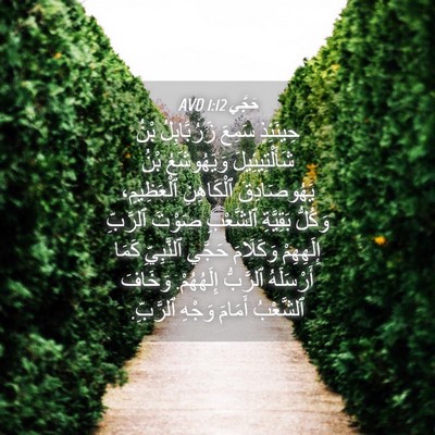 Picture 04 - حَجَّي 1:12 AVD - حِينَئِذٍ سَمِعَ - Bible Verse Picture