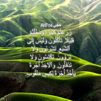 Picture 04 - حَجَّي 1:6 AVD - زَرَعْتُمْ كَثِيرًا - Bible Verse Picture