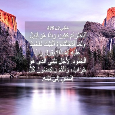Picture 04 - حَجَّي 1:9 AVD - ٱنْتَظَرْتُمْ كَثِيرًا - Bible Verse Picture