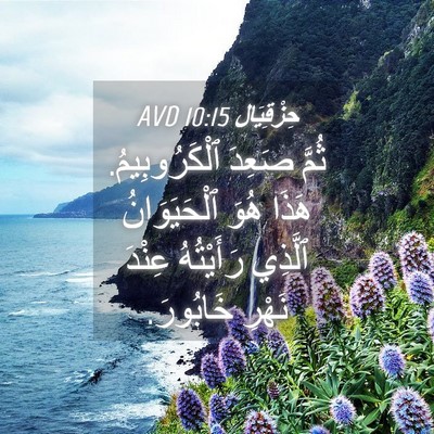 Picture 04 - حِزْقِيَال 10:15 AVD - ثُمَّ صَعِدَ - Bible Verse Picture