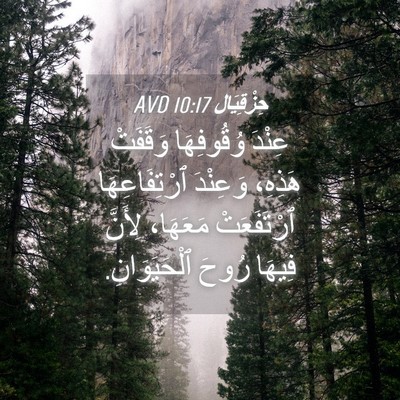Picture 04 - حِزْقِيَال 10:17 AVD - عِنْدَ وُقُوفِهَا - Bible Verse Picture