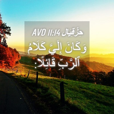 Picture 04 - حِزْقِيَال 11:14 AVD - وَكَانَ إِلَيَّ كَلَامُ - Bible Verse Picture