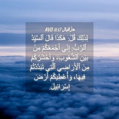 Picture 04 - حِزْقِيَال 11:17 AVD - لِذَلِكَ قُلْ: هَكَذَا - Bible Verse Picture