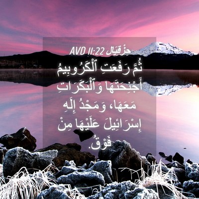 Picture 04 - حِزْقِيَال 11:22 AVD - ثُمَّ رَفَعَتِ - Bible Verse Picture