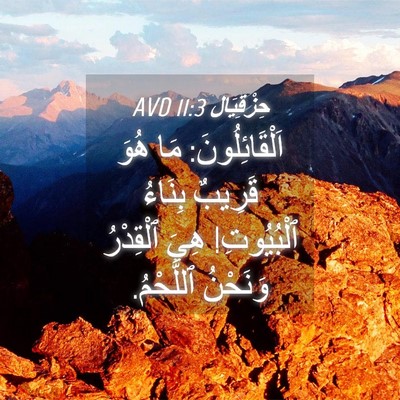 Picture 04 - حِزْقِيَال 11:3 AVD - اَلْقَائِلُونَ: مَا هُوَ - Bible Verse Picture