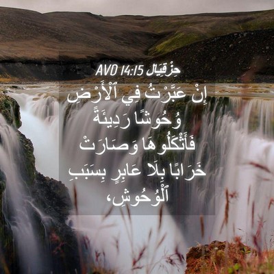 Picture 04 - حِزْقِيَال 14:15 AVD - إِنْ عَبَّرْتُ فِي - Bible Verse Picture