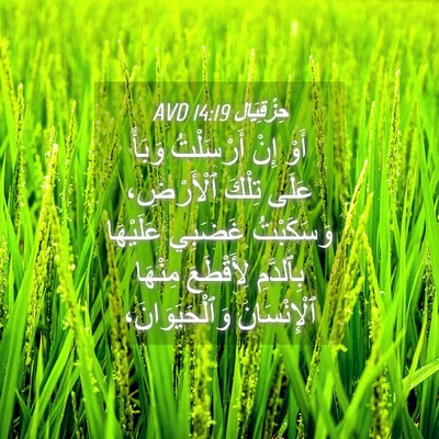 Picture 04 - حِزْقِيَال 14:19 AVD - أَوْ إِنْ أَرْسَلْتُ - Bible Verse Picture