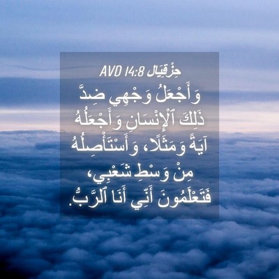 Picture 04 - حِزْقِيَال 14:8 AVD - وَأَجْعَلُ وَجْهِي ضِدَّ - Bible Verse Picture