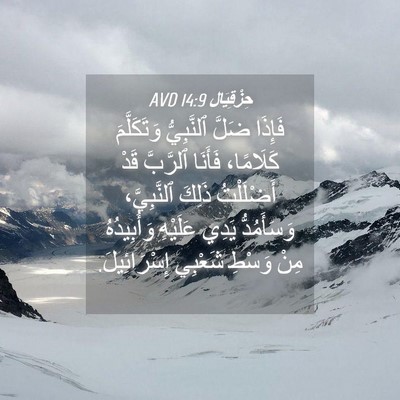 Picture 04 - حِزْقِيَال 14:9 AVD - فَإِذَا ضَلَّ ٱلنَّبِيُّ - Bible Verse Picture