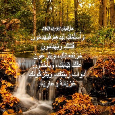 Picture 04 - حِزْقِيَال 16:39 AVD - وَأُسَلِّمُكِ لِيَدِهِمْ - Bible Verse Picture