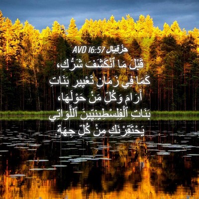 Picture 04 - حِزْقِيَال 16:57 AVD - قَبْلَ مَا ٱنْكَشَفَ - Bible Verse Picture