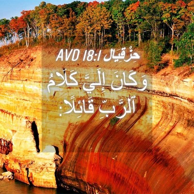 Picture 04 - حِزْقِيَال 18:1 AVD - وَكَانَ إِلَيَّ كَلَامُ - Bible Verse Picture