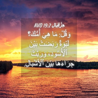 Picture 04 - حِزْقِيَال 19:2 AVD - وَقُلْ: مَا هِيَ أُمُّكَ؟ - Bible Verse Picture