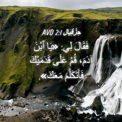 Picture 04 - حِزْقِيَال 2:1 AVD - فَقَالَ لِي: «يَا ٱبْنَ - Bible Verse Picture