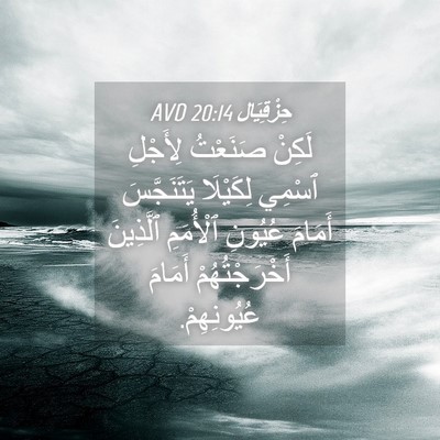 Picture 04 - حِزْقِيَال 20:14 AVD - لَكِنْ صَنَعْتُ لِأَجْلِ - Bible Verse Picture