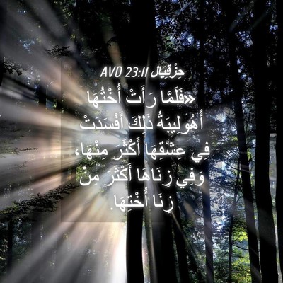 Picture 04 - حِزْقِيَال 23:11 AVD - «فَلَمَّا رَأَتْ - Bible Verse Picture
