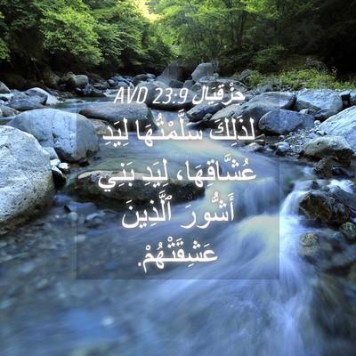 Picture 04 - حِزْقِيَال 23:9 AVD - لِذَلِكَ سَلَّمْتُهَا - Bible Verse Picture