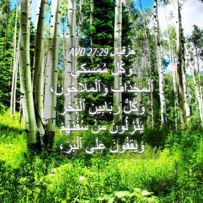 Picture 04 - حِزْقِيَال 27:29 AVD - وَكُلُّ مُمْسِكِي - Bible Verse Picture