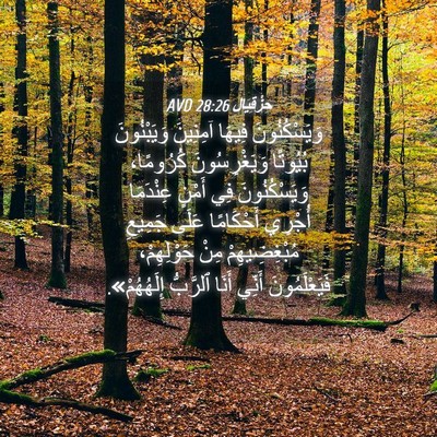 Picture 04 - حِزْقِيَال 28:26 AVD - وَيَسْكُنُونَ فِيهَا - Bible Verse Picture
