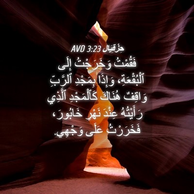 Picture 04 - حِزْقِيَال 3:23 AVD - فَقُمْتُ وَخَرَجْتُ إِلَى - Bible Verse Picture