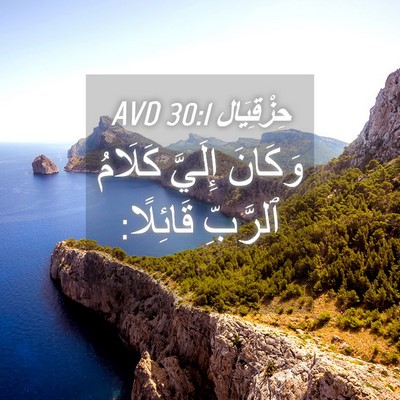 Picture 04 - حِزْقِيَال 30:1 AVD - وَكَانَ إِلَيَّ كَلَامُ - Bible Verse Picture