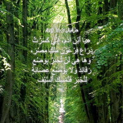 Picture 04 - حِزْقِيَال 30:21 AVD - «يَا ٱبْنَ آدَمَ، إِنِّي - Bible Verse Picture