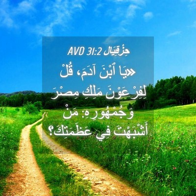 Picture 04 - حِزْقِيَال 31:2 AVD - «يَا ٱبْنَ آدَمَ، قُلْ - Bible Verse Picture