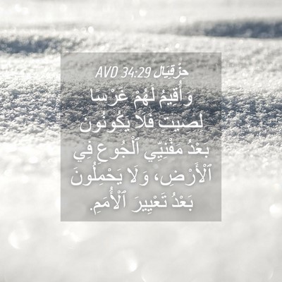 Picture 04 - حِزْقِيَال 34:29 AVD - وَأُقِيمُ لَهُمْ غَرْسًا - Bible Verse Picture