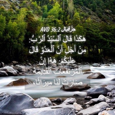 Picture 04 - حِزْقِيَال 36:2 AVD - هَكَذَا قَالَ ٱلسَّيِّدُ - Bible Verse Picture