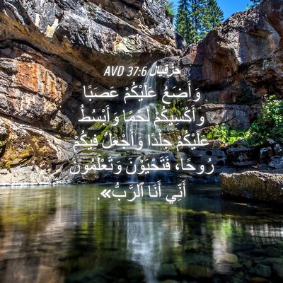 Picture 04 - حِزْقِيَال 37:6 AVD - وَأَضَعُ عَلَيْكُمْ - Bible Verse Picture