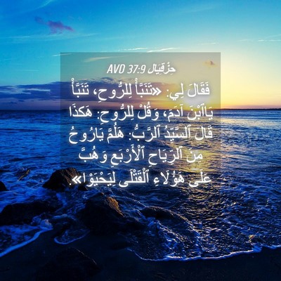 Picture 04 - حِزْقِيَال 37:9 AVD - فَقَالَ لِي: «تَنَبَّأْ - Bible Verse Picture