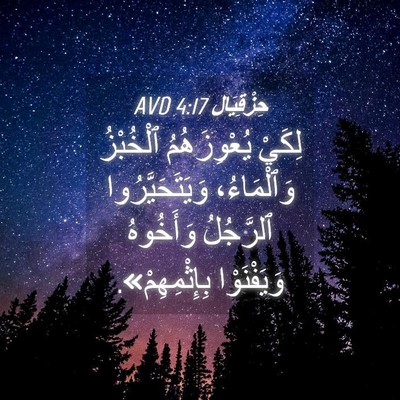 Picture 04 - حِزْقِيَال 4:17 AVD - لِكَيْ يُعْوِزَهُمُ - Bible Verse Picture