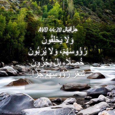 Picture 04 - حِزْقِيَال 44:20 AVD - وَلَا يَحْلِقُونَ - Bible Verse Picture