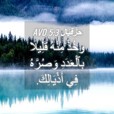 Picture 04 - حِزْقِيَال 5:3 AVD - وَخُذْ مِنْهُ قَلِيلًا - Bible Verse Picture