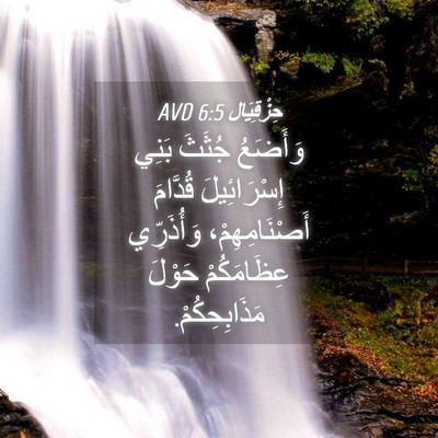 Picture 04 - حِزْقِيَال 6:5 AVD - وَأَضَعُ جُثَثَ بَنِي - Bible Verse Picture