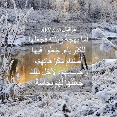 Picture 04 - حِزْقِيَال 7:20 AVD - أَمَّا بَهْجَةُ زِينَتِهِ - Bible Verse Picture