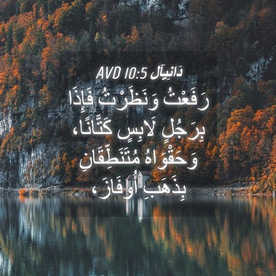 Picture 04 - دَانِيآل 10:5 AVD - رَفَعْتُ وَنَظَرْتُ - Bible Verse Picture