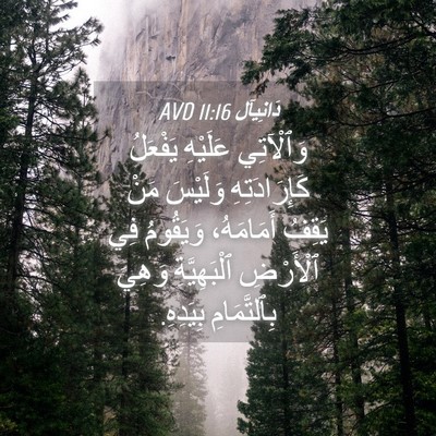 Picture 04 - دَانِيآل 11:16 AVD - وَٱلْآتِي عَلَيْهِ - Bible Verse Picture