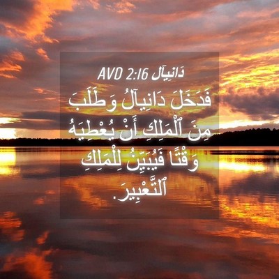 Picture 04 - دَانِيآل 2:16 AVD - فَدَخَلَ دَانِيآلُ - Bible Verse Picture