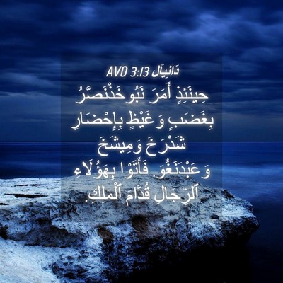 Picture 04 - دَانِيآل 3:13 AVD - حِينَئِذٍ أَمَرَ - Bible Verse Picture