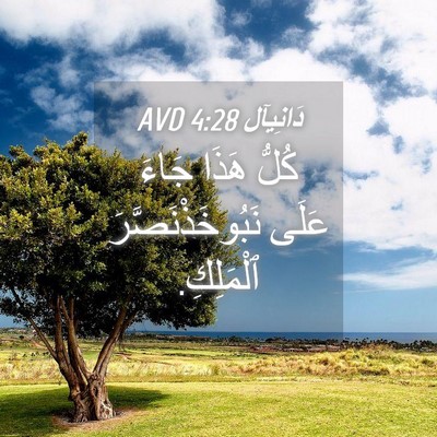 Picture 04 - دَانِيآل 4:28 AVD - كُلُّ هَذَا جَاءَ عَلَى - Bible Verse Picture